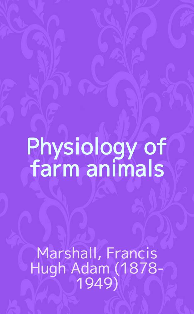 Physiology of farm animals