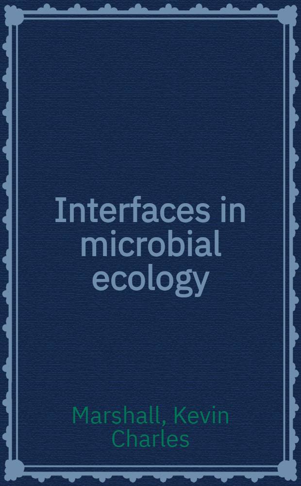 Interfaces in microbial ecology