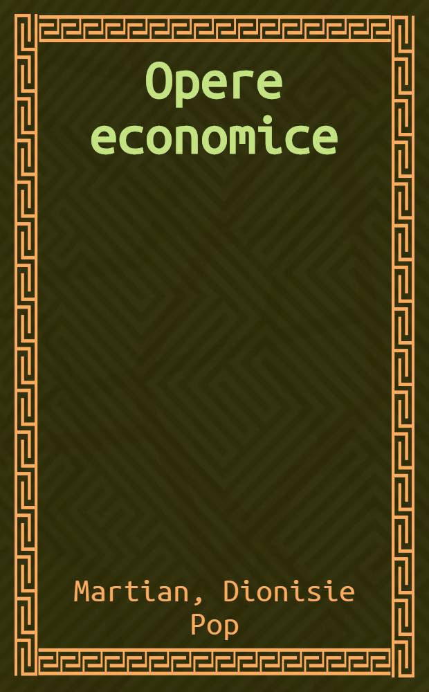 Opere economice