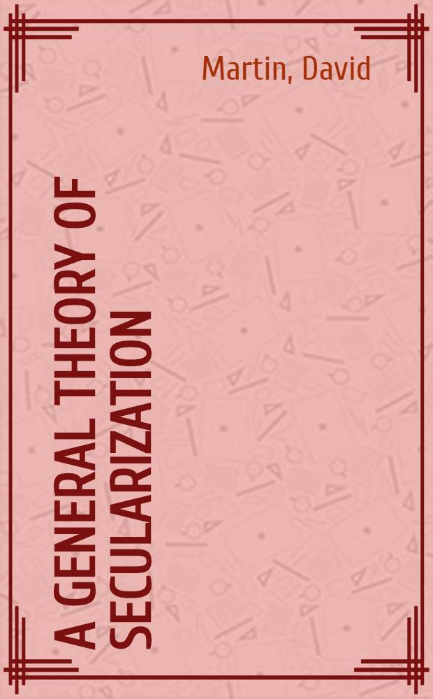 A general theory of secularization