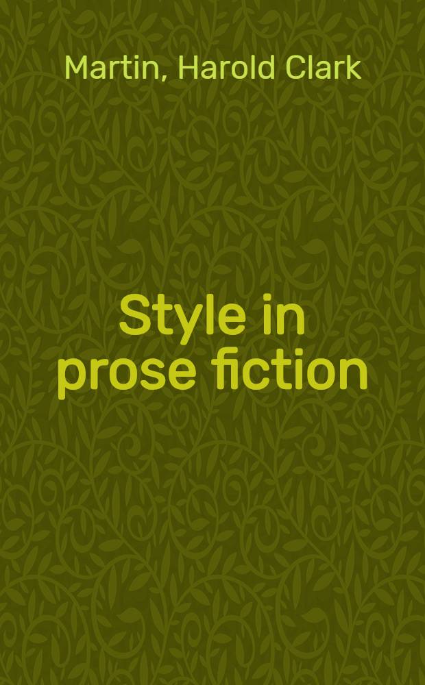 Style in prose fiction