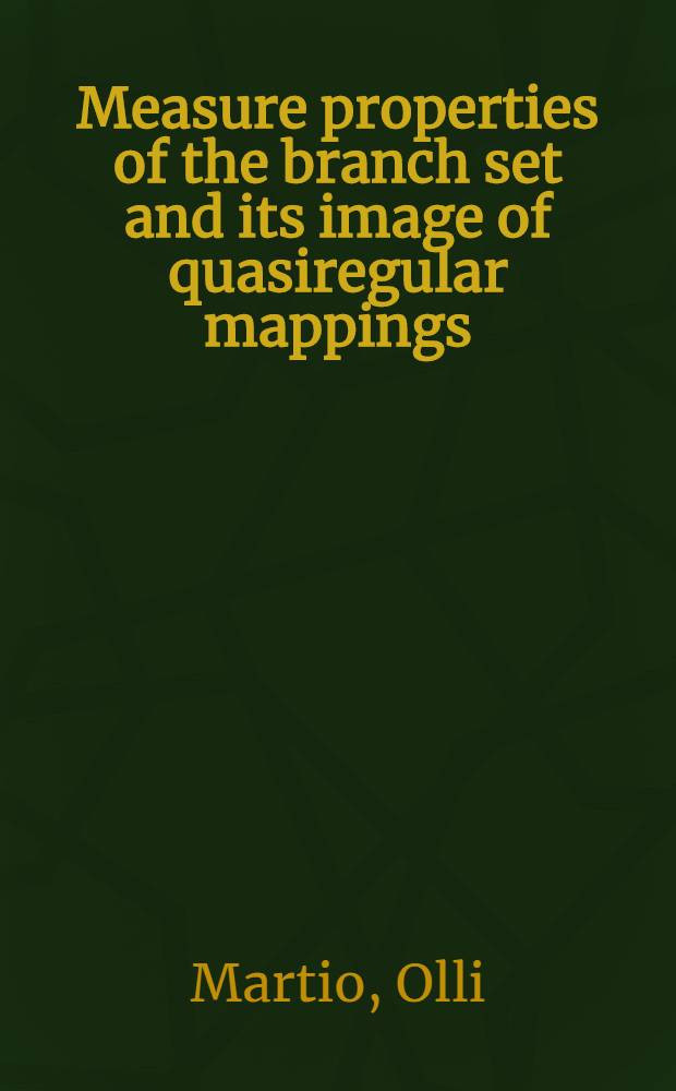 Measure properties of the branch set and its image of quasiregular mappings