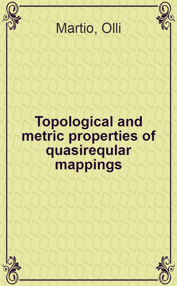 Topological and metric properties of quasireqular mappings