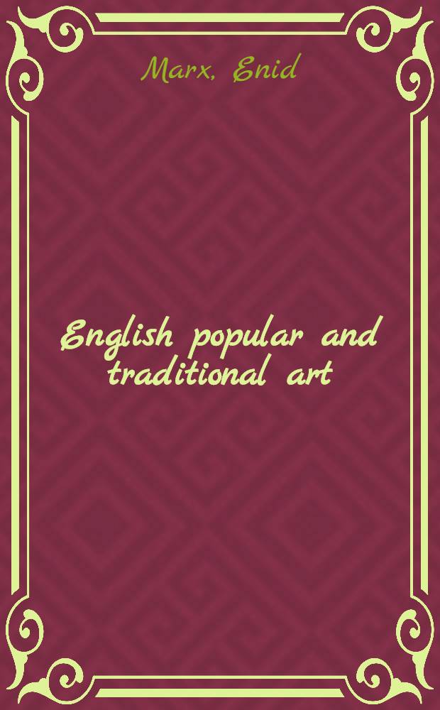 English popular and traditional art