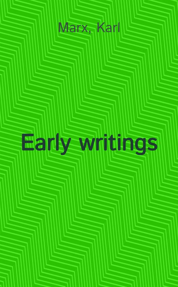Early writings