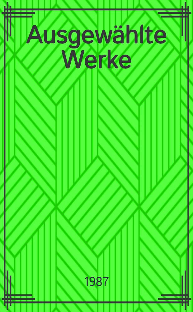 Ausgewählte Werke