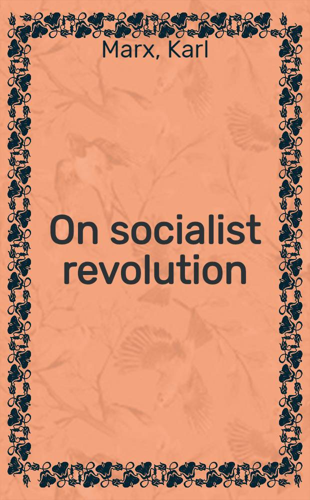On socialist revolution = О социалистической революции
