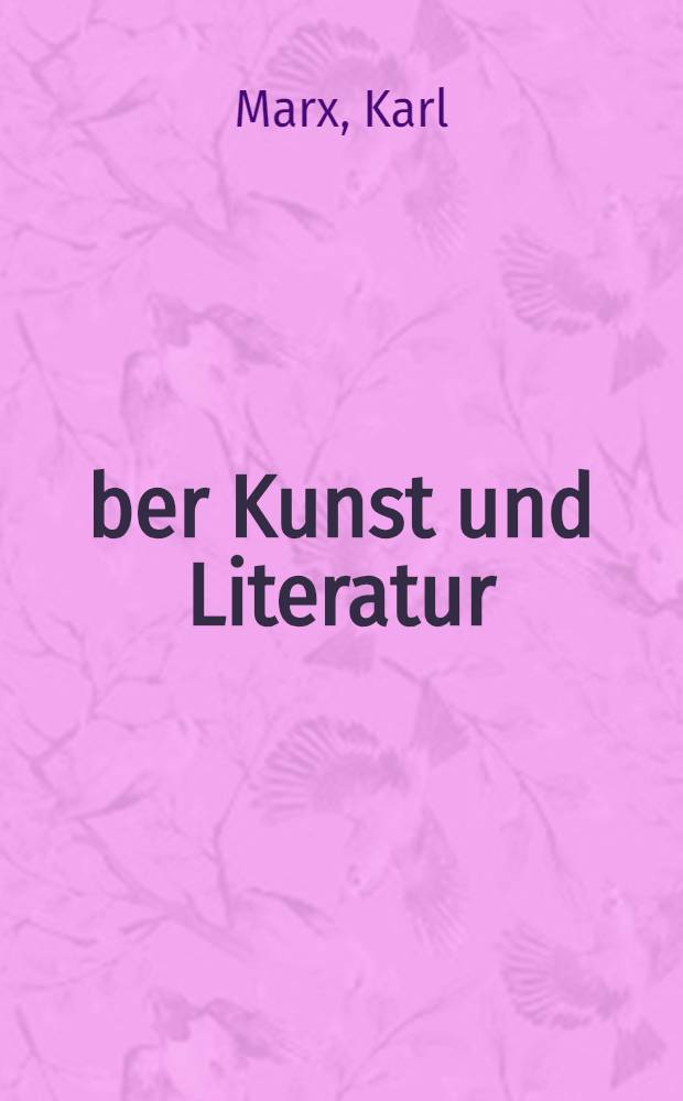 Über Kunst und Literatur : Sammelband = Об искусстве и литературе