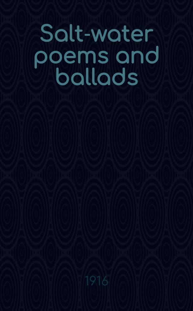 Salt-water poems and ballads