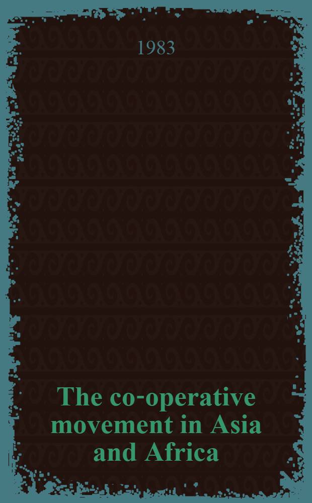 The co-operative movement in Asia and Africa