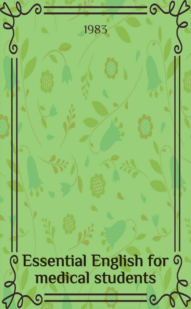 Essential English for medical students