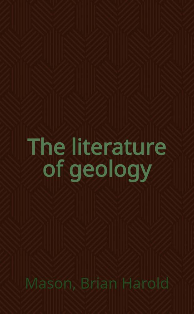 The literature of geology