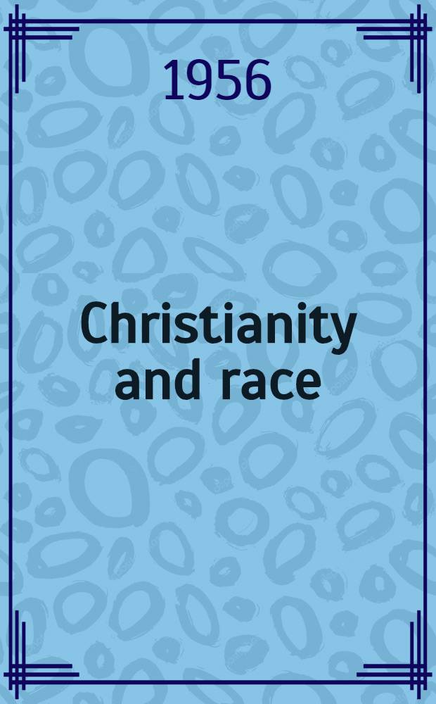 Christianity and race