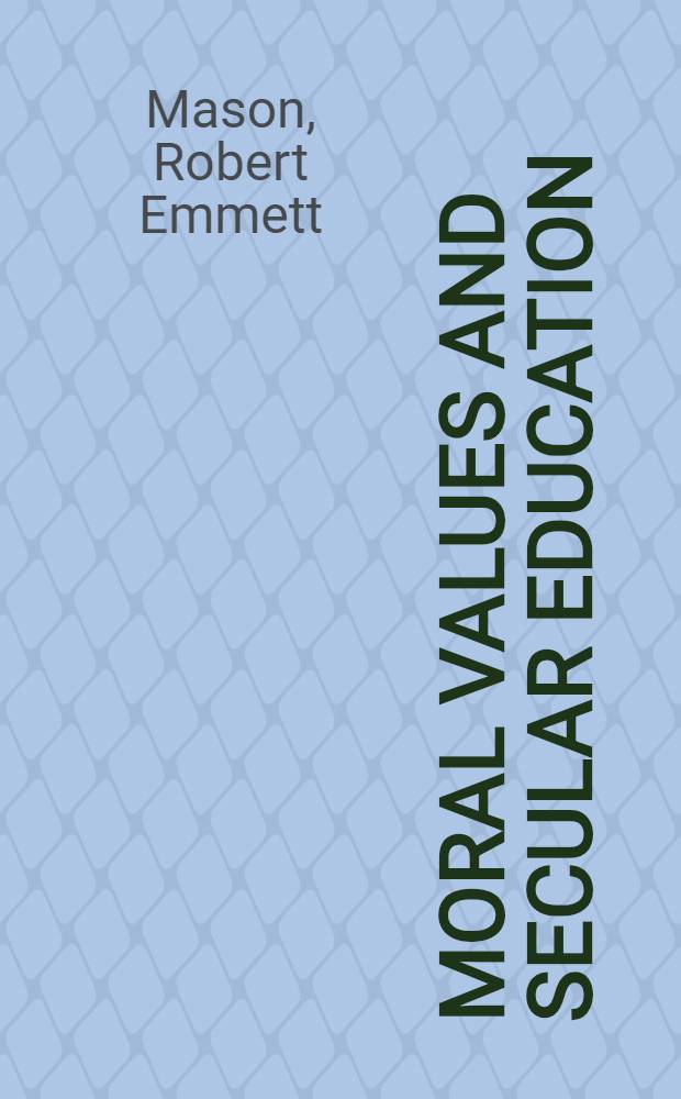 Moral values and secular education
