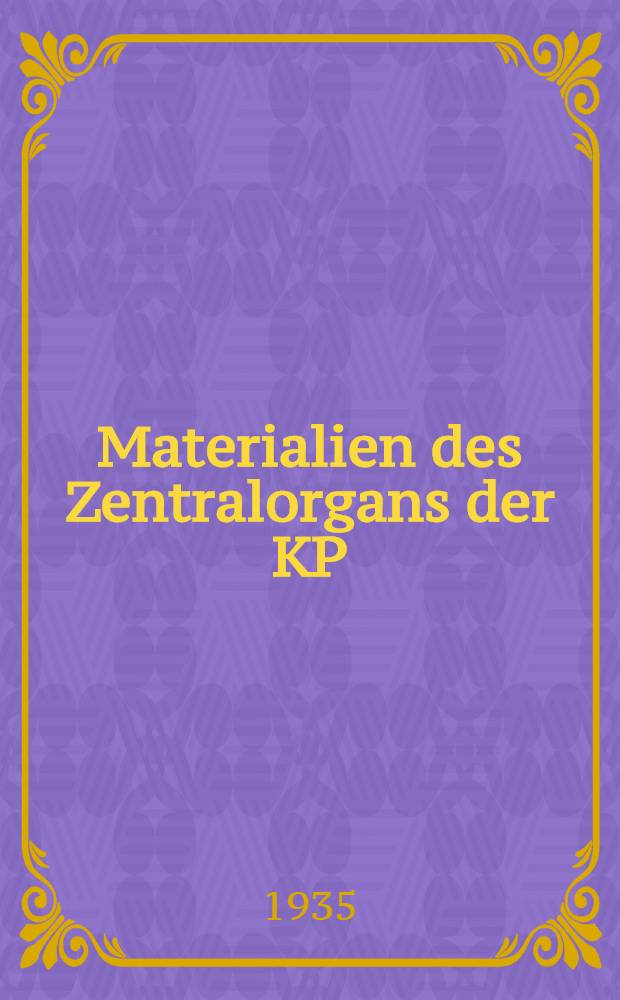 Materialien des Zentralorgans der KP(b)SU der Zeitung "Prawda" und Anklageschrift in Sachen L. W. Nikolajews u. a.