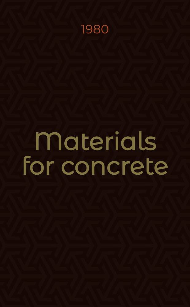 Materials for concrete