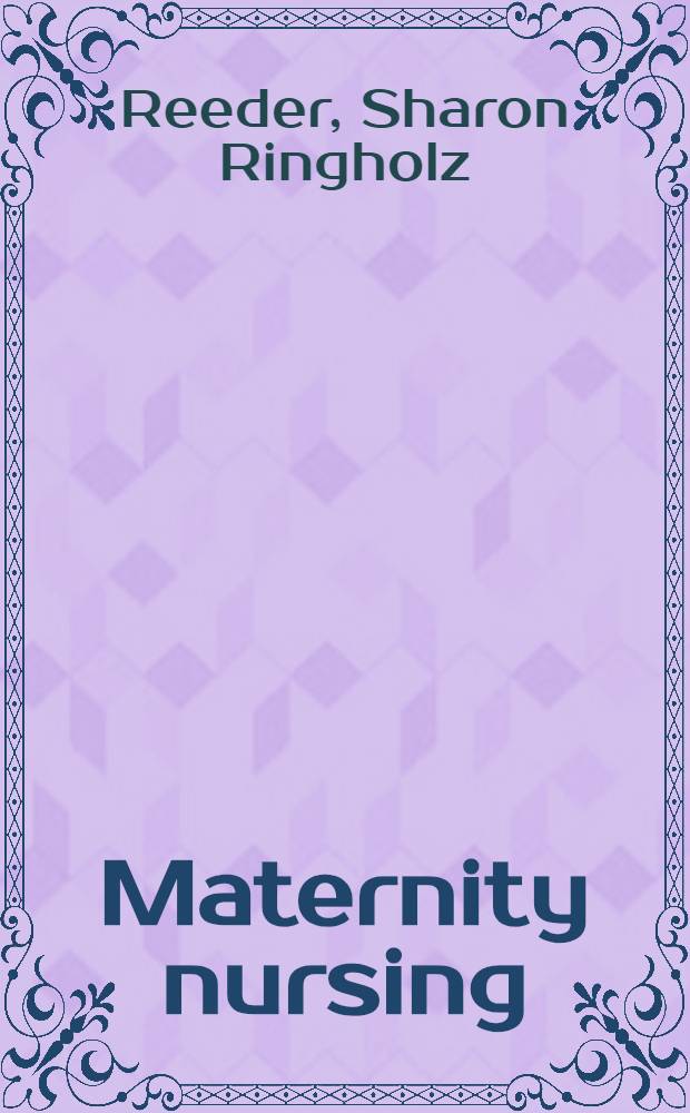 Maternity nursing