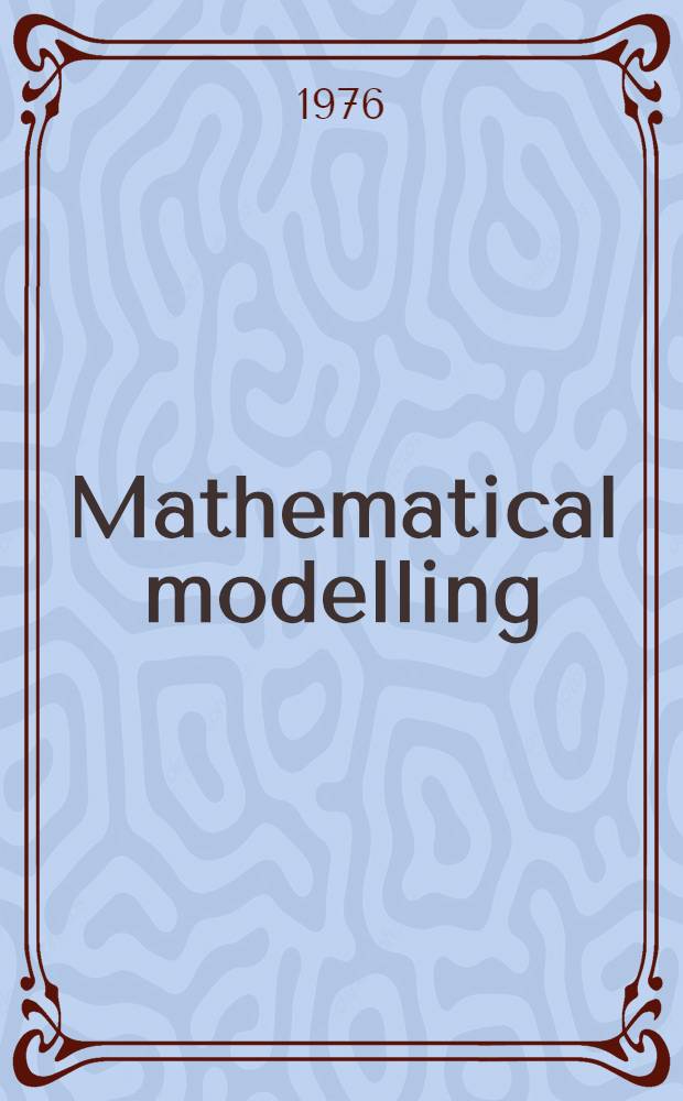 Mathematical modelling