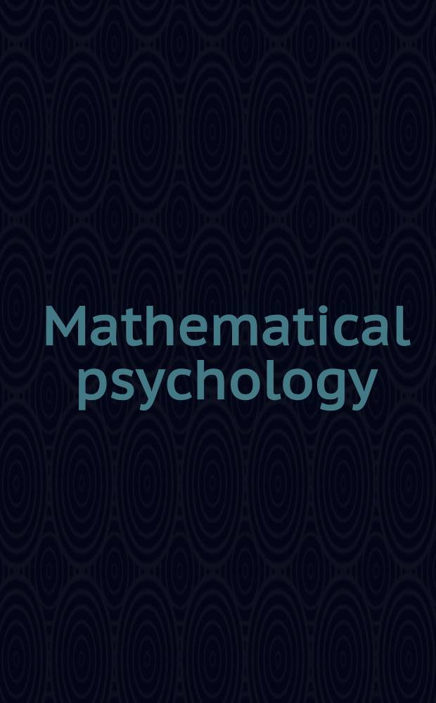 Mathematical psychology : Current developments