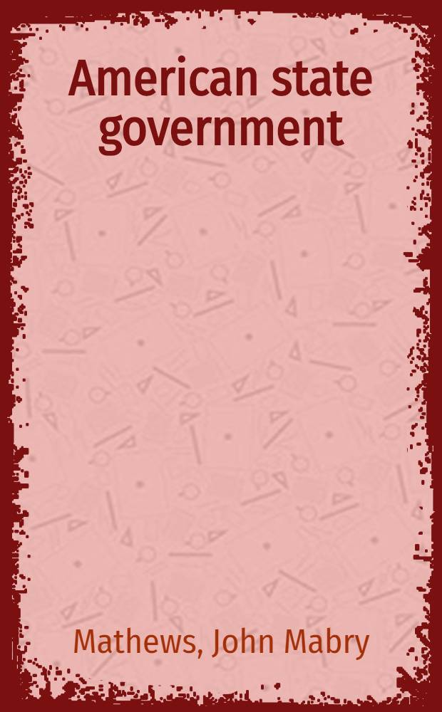 American state government