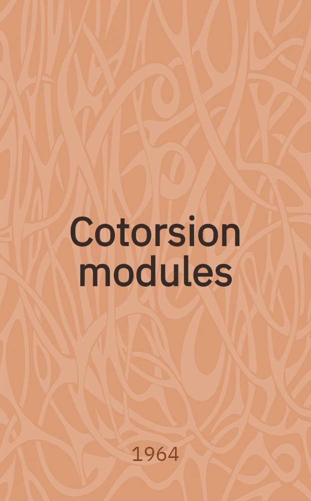 Cotorsion modules
