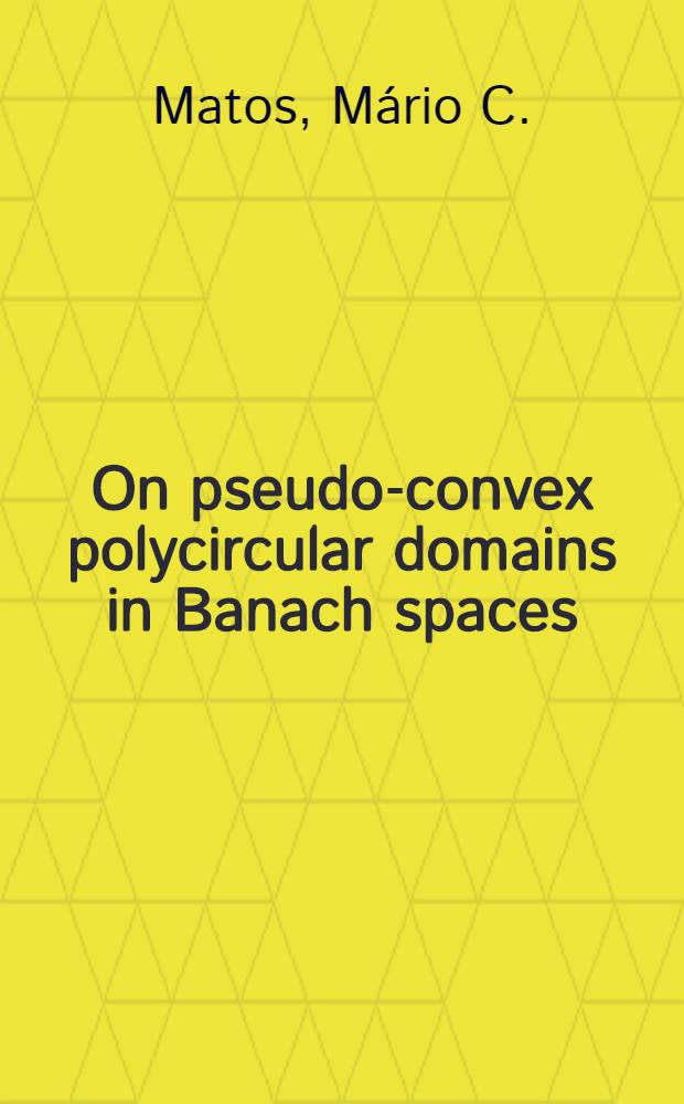 On pseudo-convex polycircular domains in Banach spaces