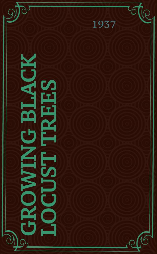 Growing black locust trees
