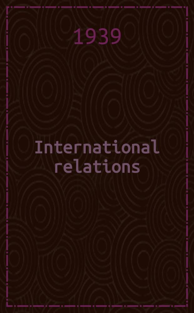 International relations