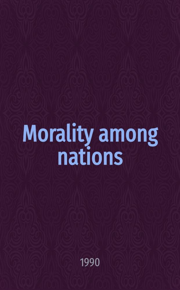 Morality among nations : An evolutionary view