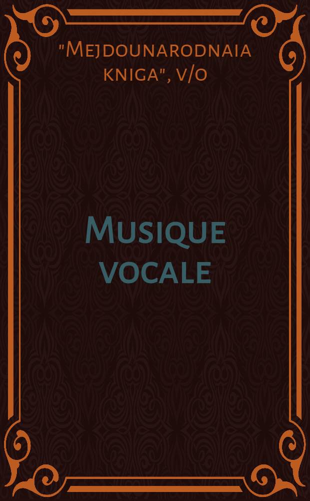 Musique vocale