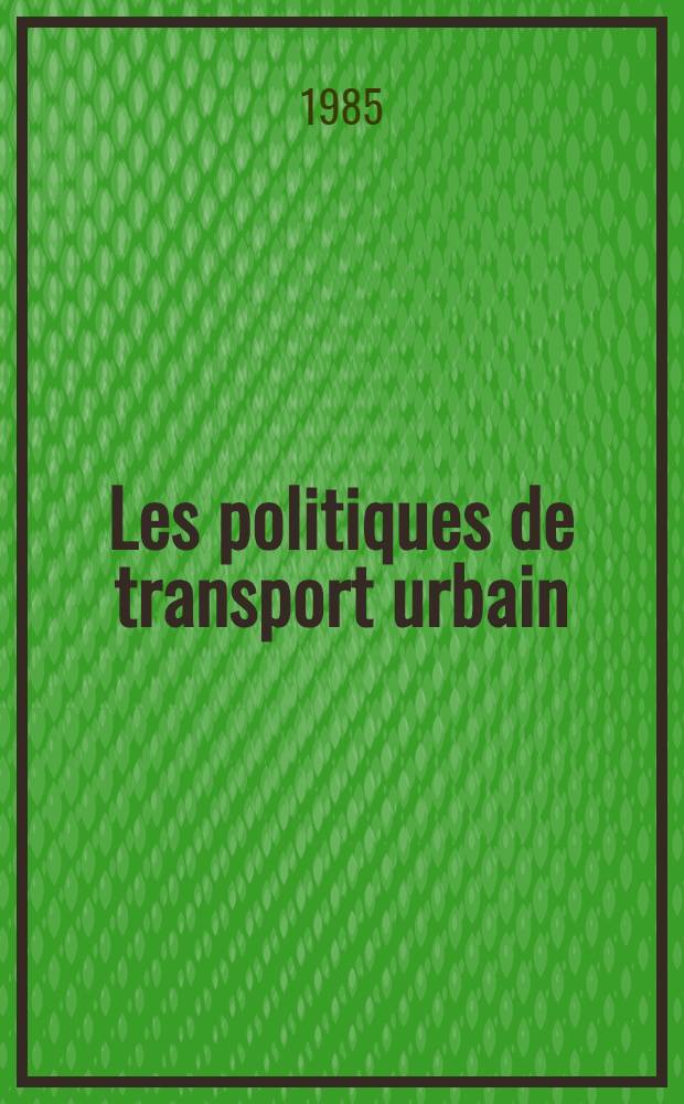 Les politiques de transport urbain