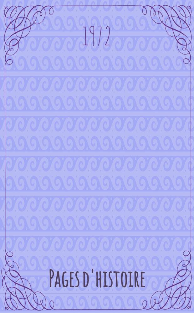 Pages d'histoire