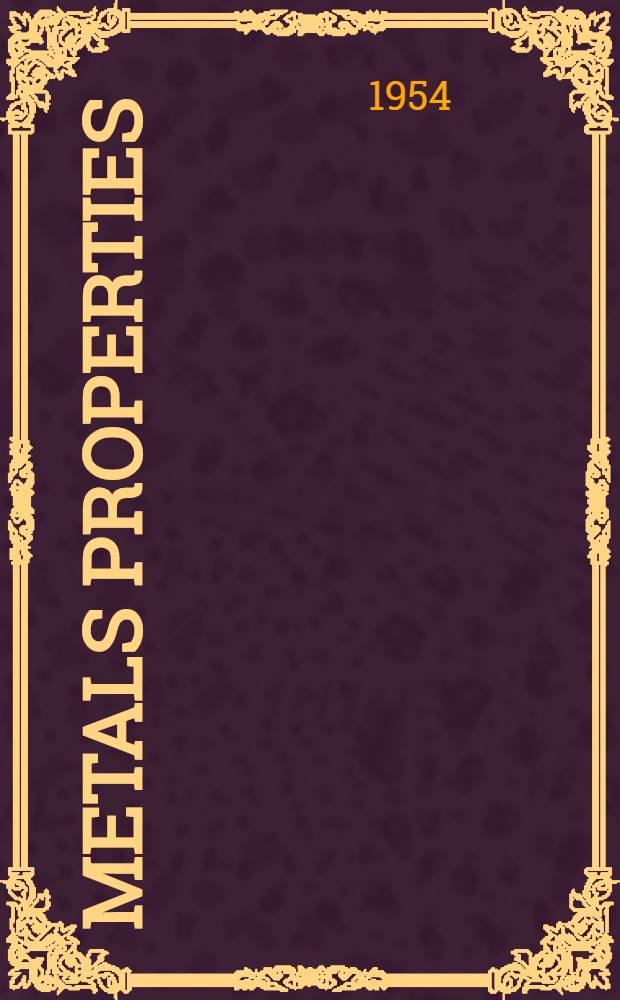 Metals properties