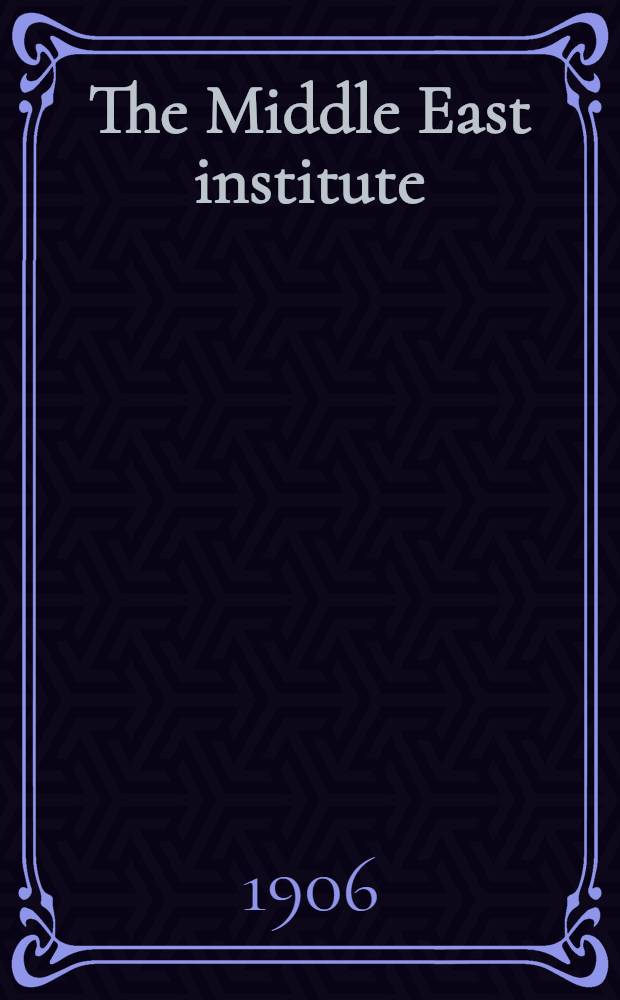The Middle East institute