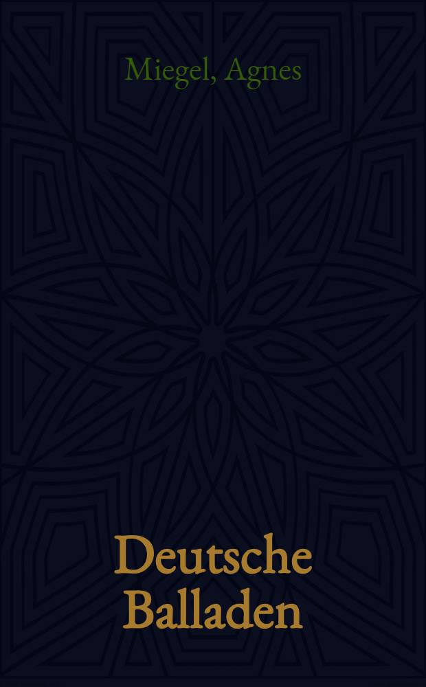 Deutsche Balladen