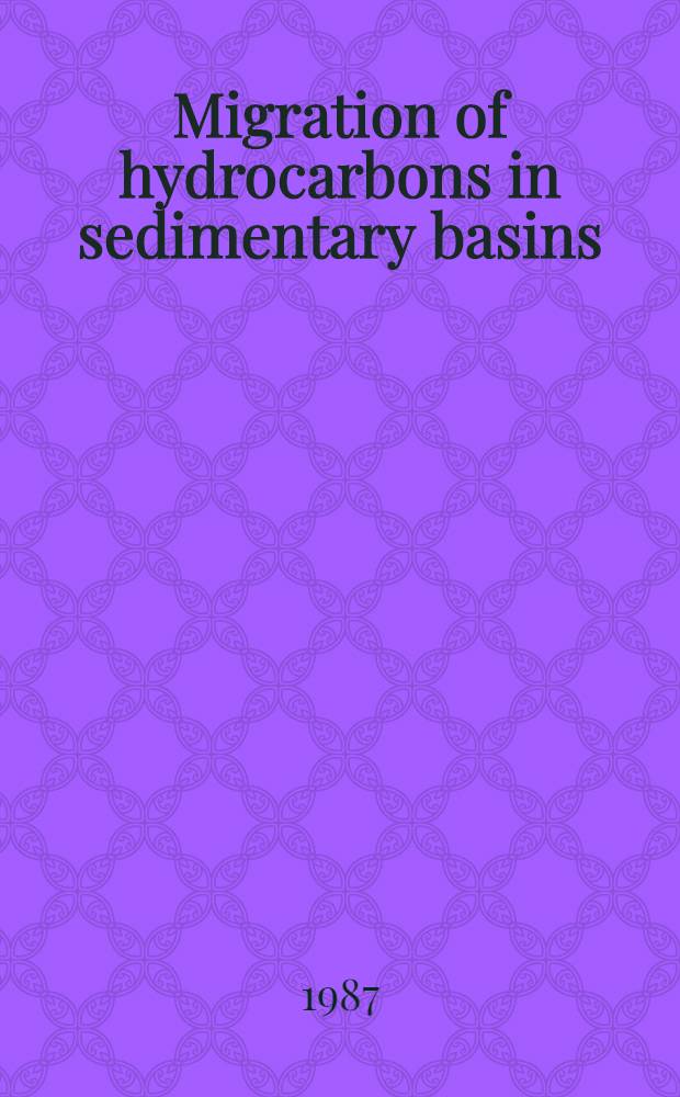 Migration of hydrocarbons in sedimentary basins