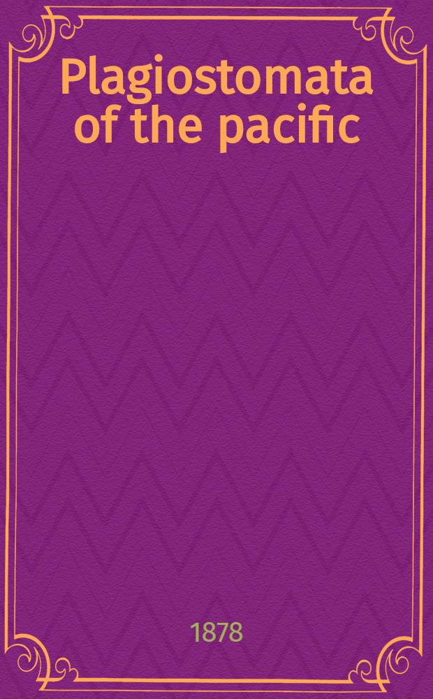 Plagiostomata of the pacific