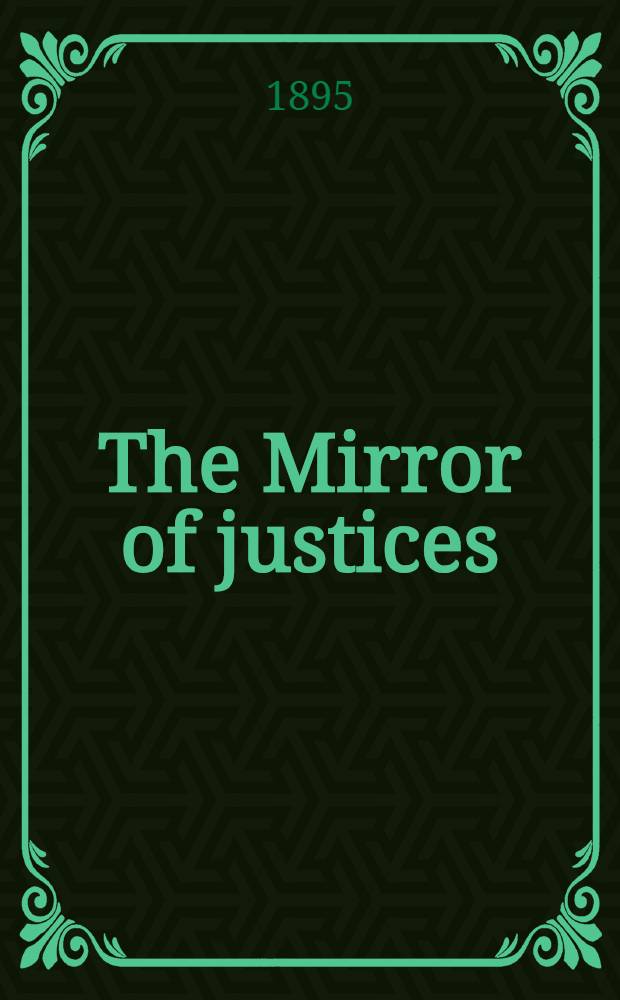 The Mirror of justices
