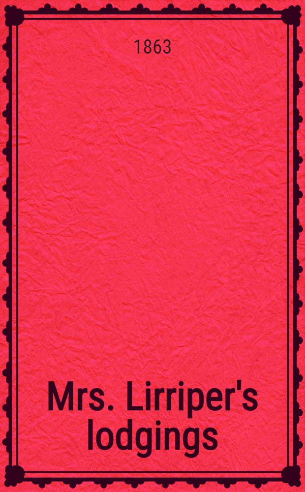 Mrs. Lirriper's lodgings