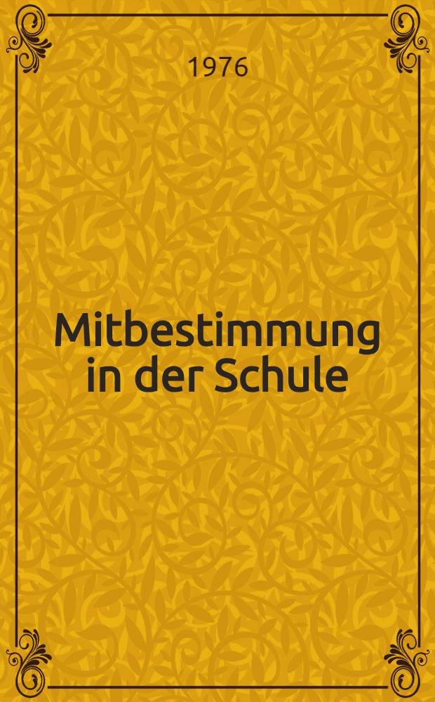 Mitbestimmung in der Schule : Italien