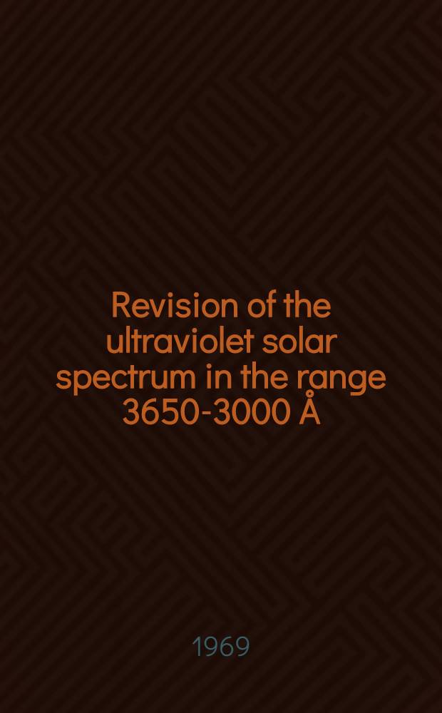 Revision of the ultraviolet solar spectrum in the range 3650-3000 Å