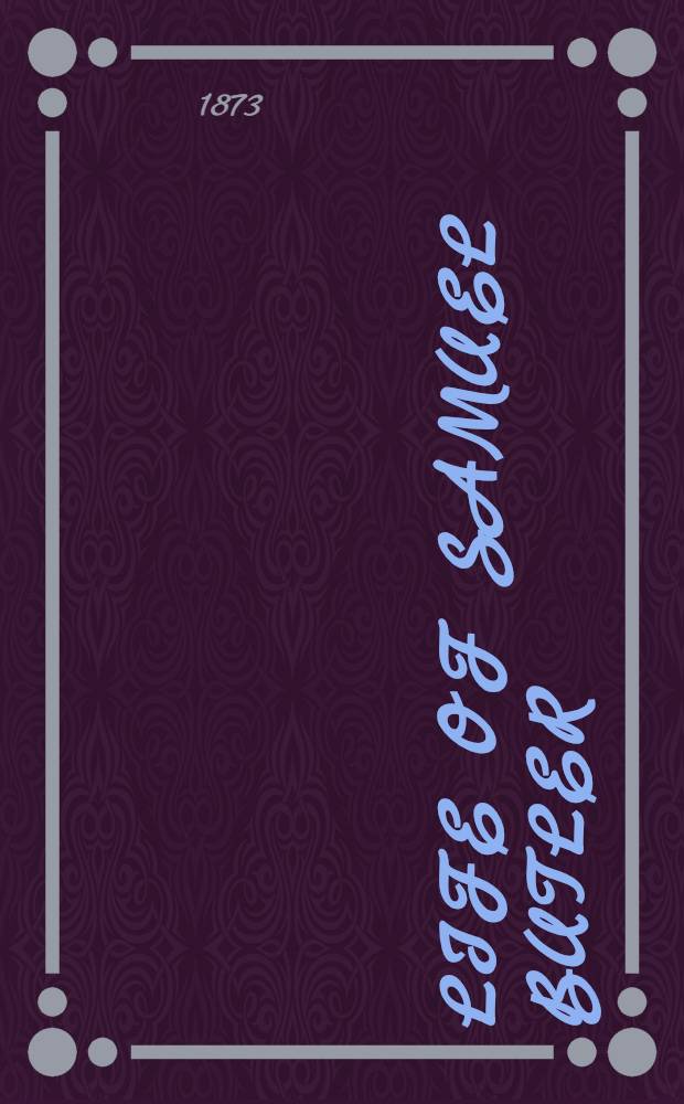 Life of Samuel Butler