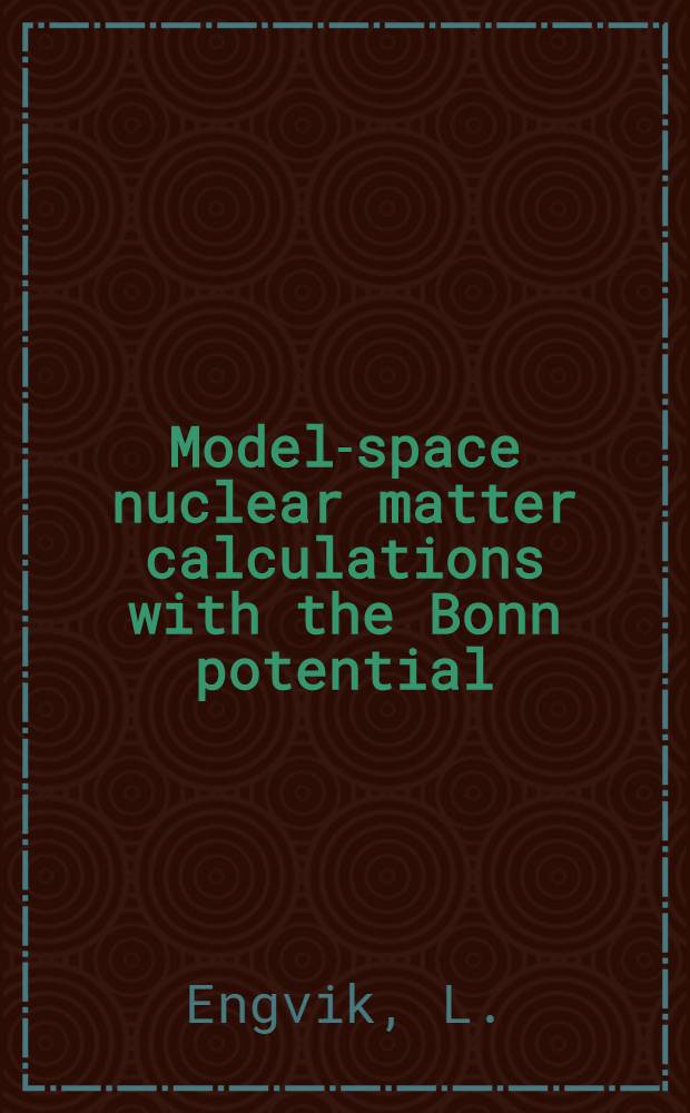 Model-space nuclear matter calculations with the Bonn potential