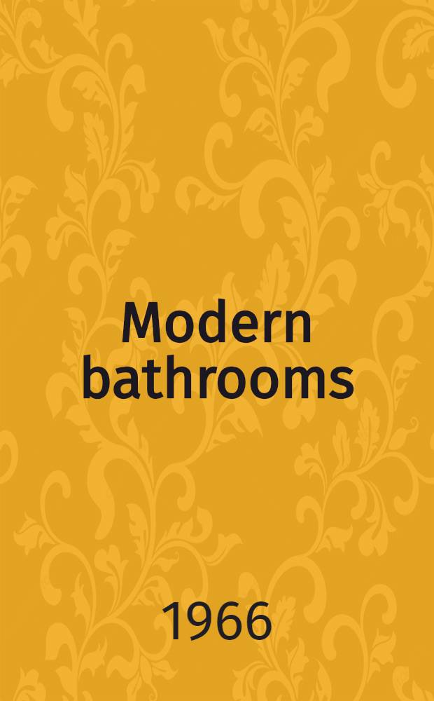Modern bathrooms