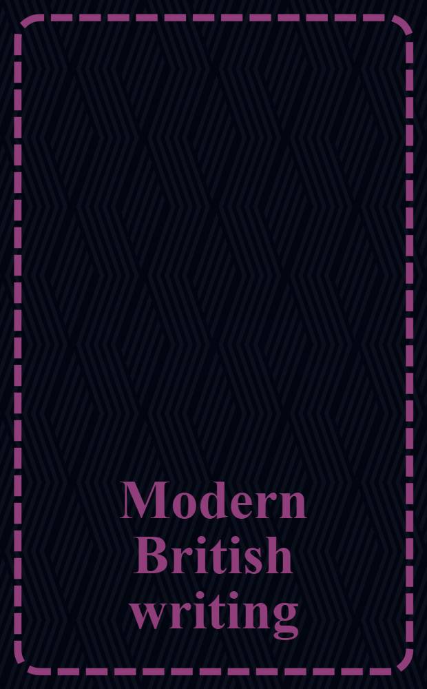Modern British writing