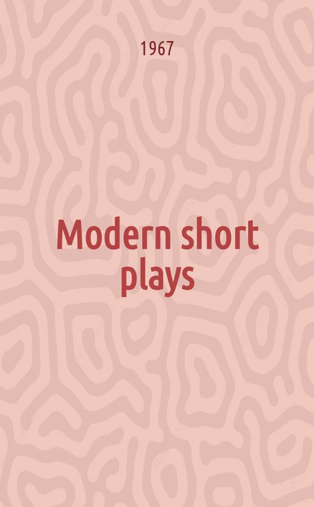 Modern short plays