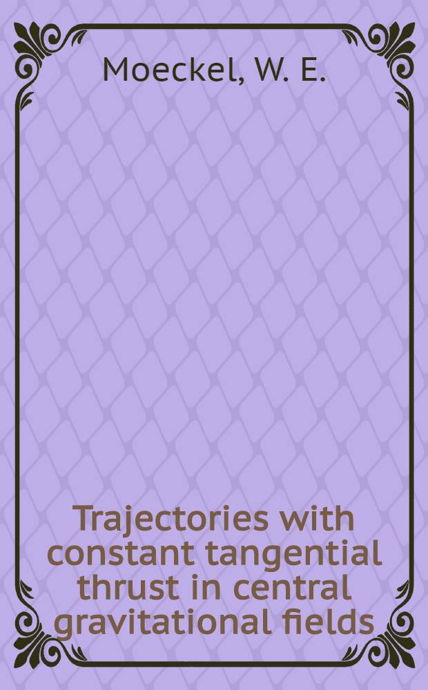 Trajectories with constant tangential thrust in central gravitational fields