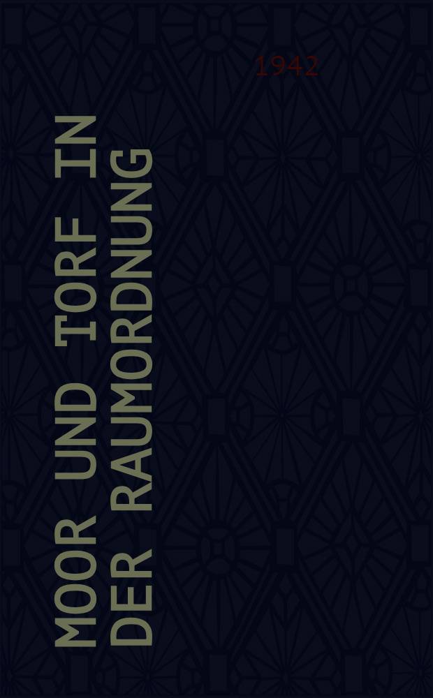 Moor und Torf in der Raumordnung