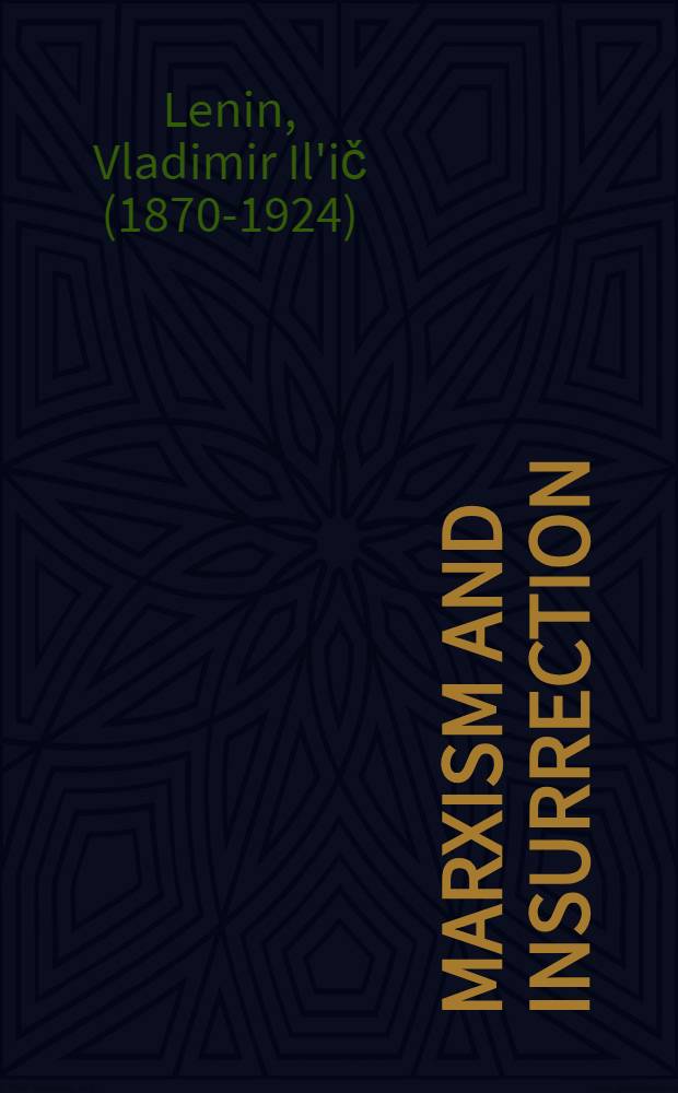 Marxism and insurrection