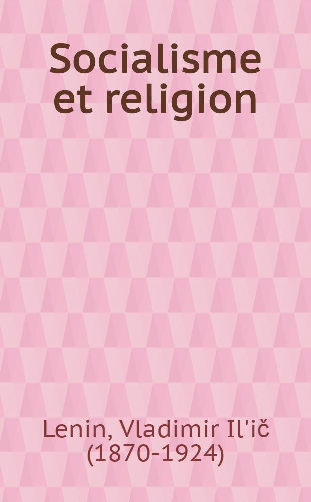 Socialisme et religion